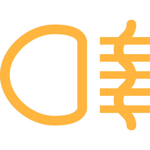 Symbole de feu antibrouillard arrière