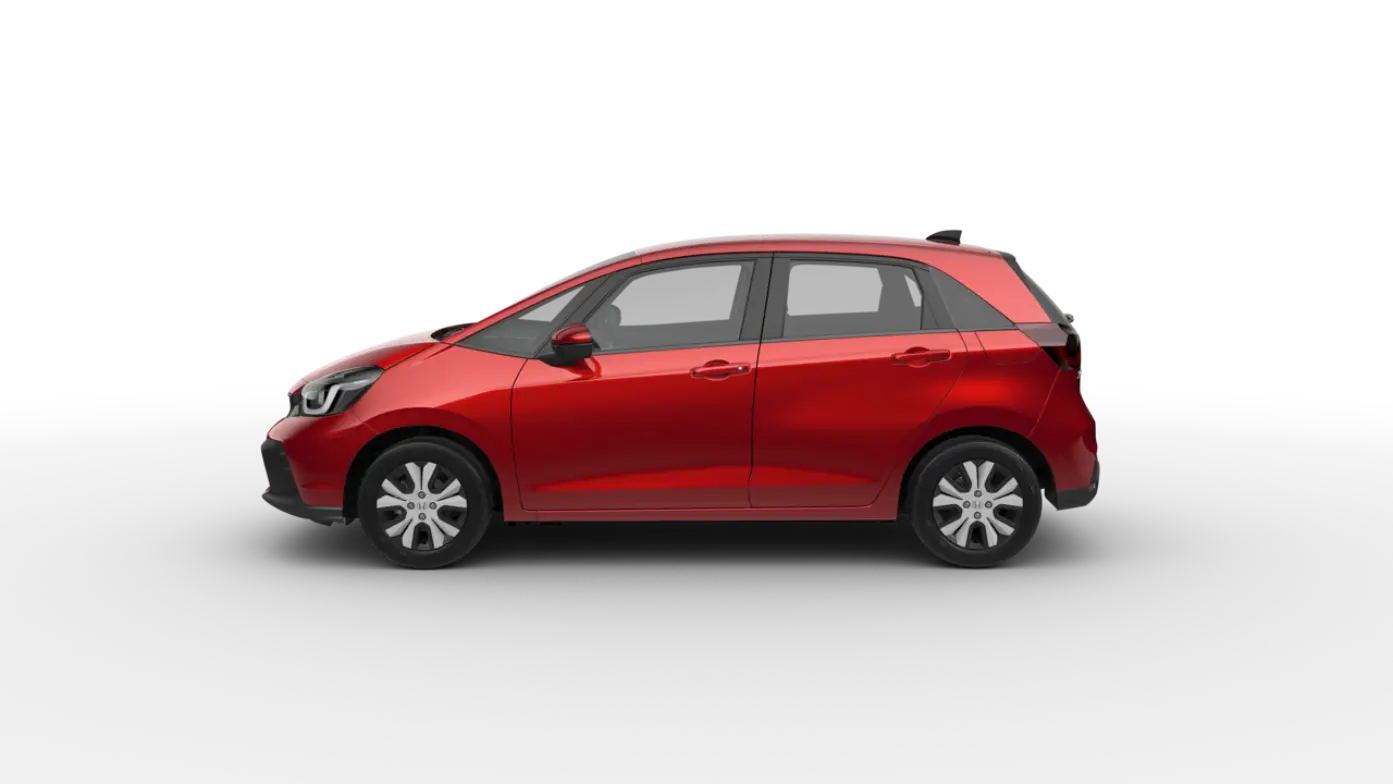 Vue de profil de la Honda Jazz