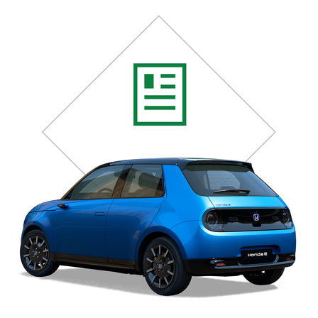 Gros plan sur la Honda e.