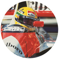 Senna dans la voiture de Formule 1 Honda.